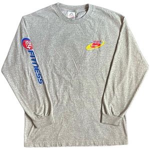 24hr fitness 20th anniversary long sleeve tee size L
